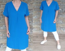 Tunikové šaty BEAUTY - modré