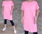 LUX tunikové šaty SIMPLE - baby pink